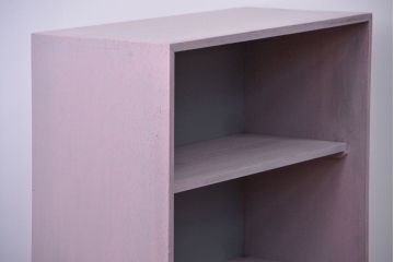 アンティーク家具　アンティークペイント 引き出し付き本棚(飾り棚)