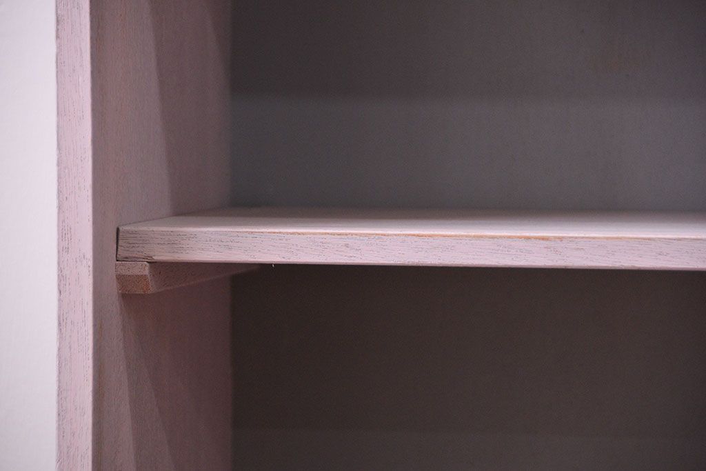 アンティーク家具　アンティークペイント 引き出し付き本棚(飾り棚)