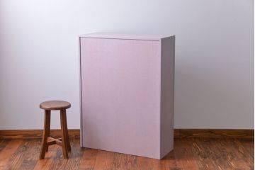 アンティーク家具　アンティークペイント 引き出し付き本棚(飾り棚)