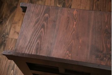 アンティーク家具　アンティーク 黒柿材をふんだんに使用した上手四尺水屋箪笥(時代箪笥)