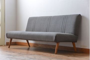レトロ家具　アンティーク 1960年頃 レトロでシンプルな3人掛けソファ