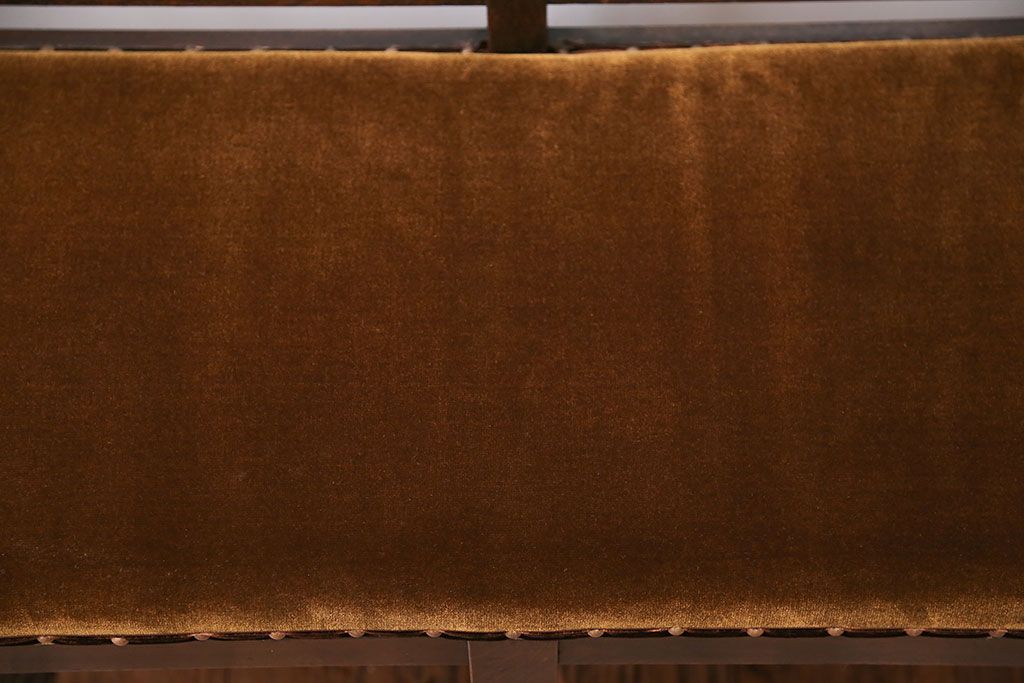 アンティーク家具　大正ロマン 古い洋館のアンティークベンチ(長椅子、長イス)