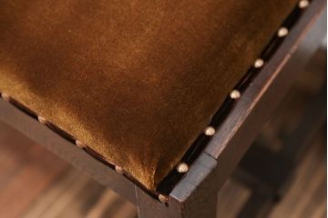 アンティーク家具　大正ロマン 古い洋館のアンティークベンチ(長椅子、長イス)