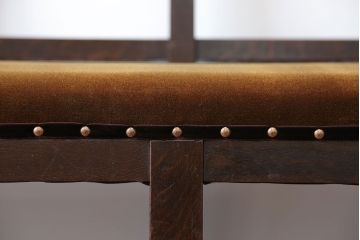 アンティーク家具　大正ロマン 古い洋館のアンティークベンチ(長椅子、長イス)