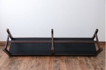 アンティーク家具　大正ロマン 古い洋館のアンティークベンチ(長椅子、長イス)