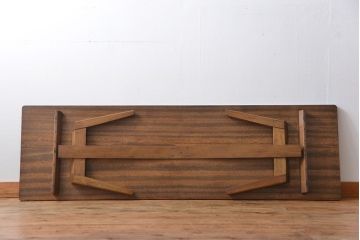 アンティーク家具　アンティーク 折り畳み式の横長テーブル(7)(作業台、机、裁ち板)