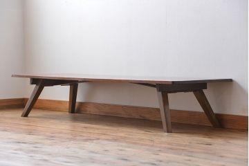 アンティーク家具　アンティーク 折り畳み式の横長テーブル(8)(作業台、机、裁ち板)