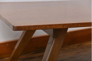 アンティーク家具　アンティーク 折り畳み式の横長テーブル(8)(作業台、机、裁ち板)