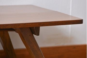 アンティーク家具　アンティーク 折り畳み式の横長テーブル(9)(作業台、机、裁ち板)
