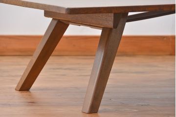 アンティーク家具　アンティーク 折り畳み式の横長テーブル(9)(作業台、机、裁ち板)