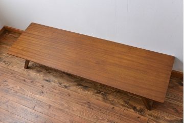 アンティーク家具　アンティーク 折り畳み式の横長テーブル(10)(作業台、机、裁ち板)