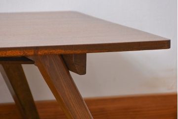 アンティーク家具　アンティーク 折り畳み式の横長テーブル(10)(作業台、机、裁ち板)