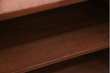 レトロ家具　昭和レトロ シンプルな脚付き本棚(飾り棚)