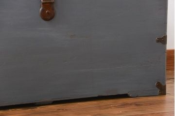 アンティーク家具　アンティークペイント かわいい船トランク(収納棚、センターテーブル)