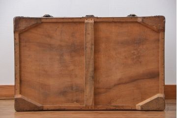 アンティーク雑貨　アンティーク アメリカ製 木製トランク(収納棚、センターテーブル)