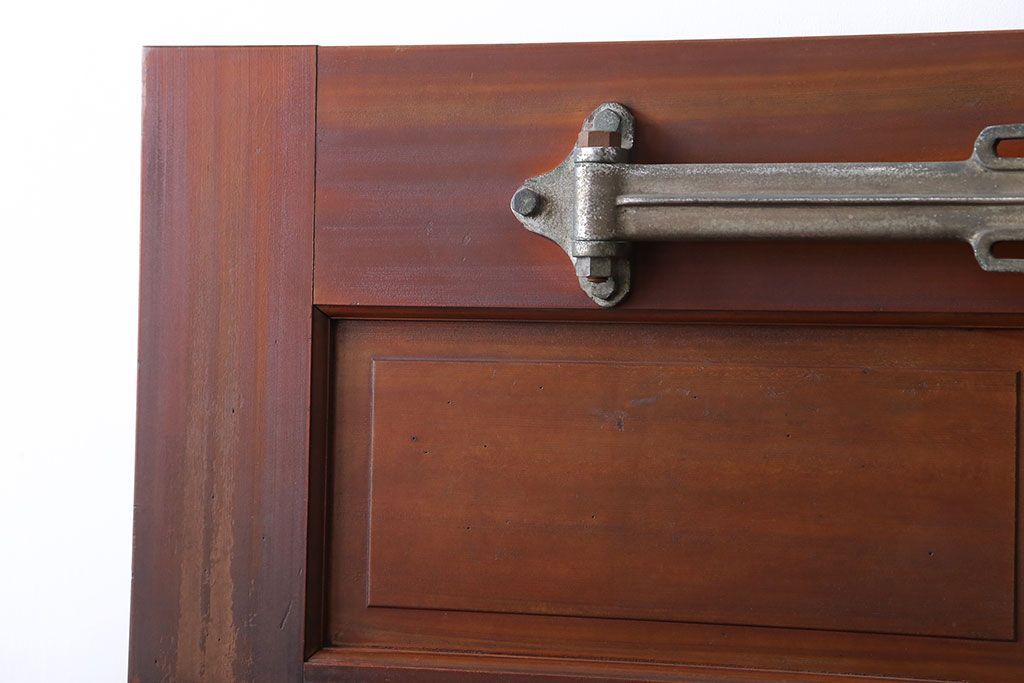 アンティーク 珍品!古い氷屋のシャビーな冷蔵室ドア(1)(扉、冷蔵庫)