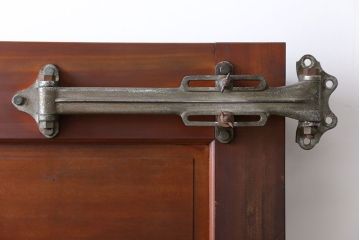 アンティーク 珍品!古い氷屋のシャビーな冷蔵室ドア(1)(扉、冷蔵庫)