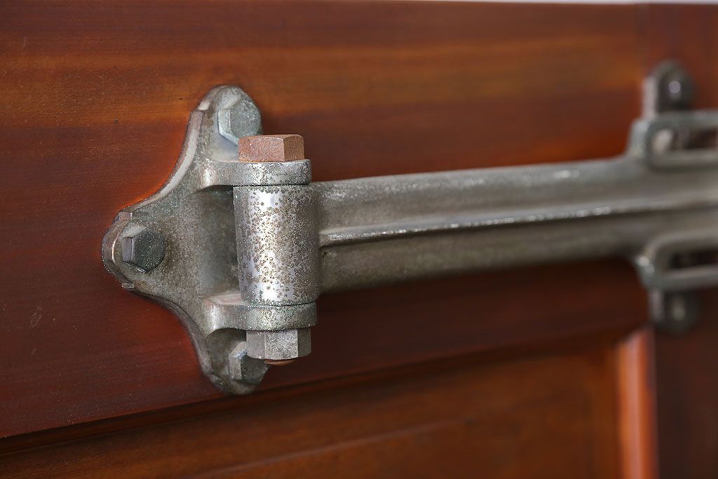 アンティーク 珍品!古い氷屋のシャビーな冷蔵室ドア(1)(扉、冷蔵庫)