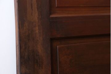 アンティーク 珍品!古い氷屋のシャビーな冷蔵室ドア(1)(扉、冷蔵庫)