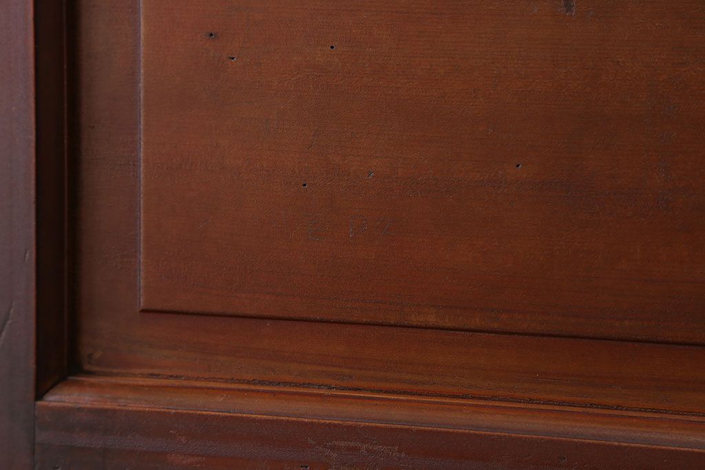 アンティーク 珍品!古い氷屋のシャビーな冷蔵室ドア(1)(扉、冷蔵庫)