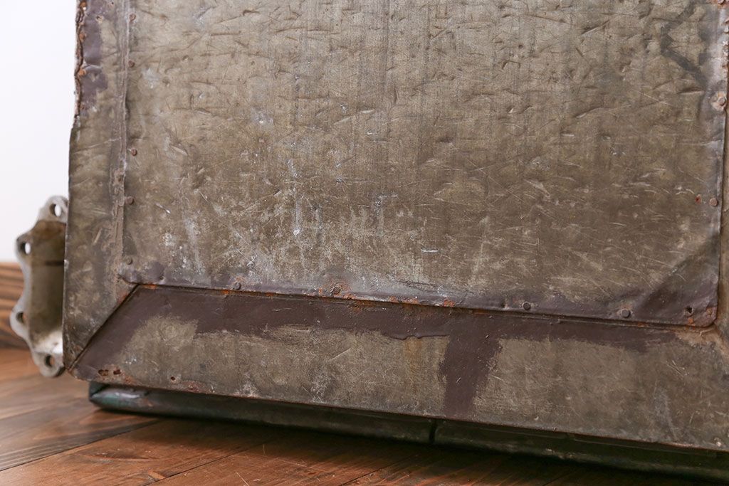 アンティーク 珍品!古い氷屋のシャビーな冷蔵室ドア(1)(扉、冷蔵庫)