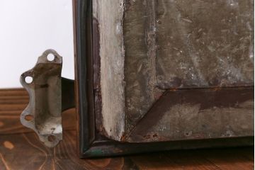 アンティーク 珍品!古い氷屋のシャビーな冷蔵室ドア(1)(扉、冷蔵庫)