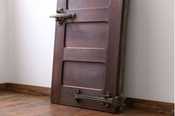 アンティーク 珍品 古い氷屋の冷蔵室のドア(2)(扉、冷蔵庫)