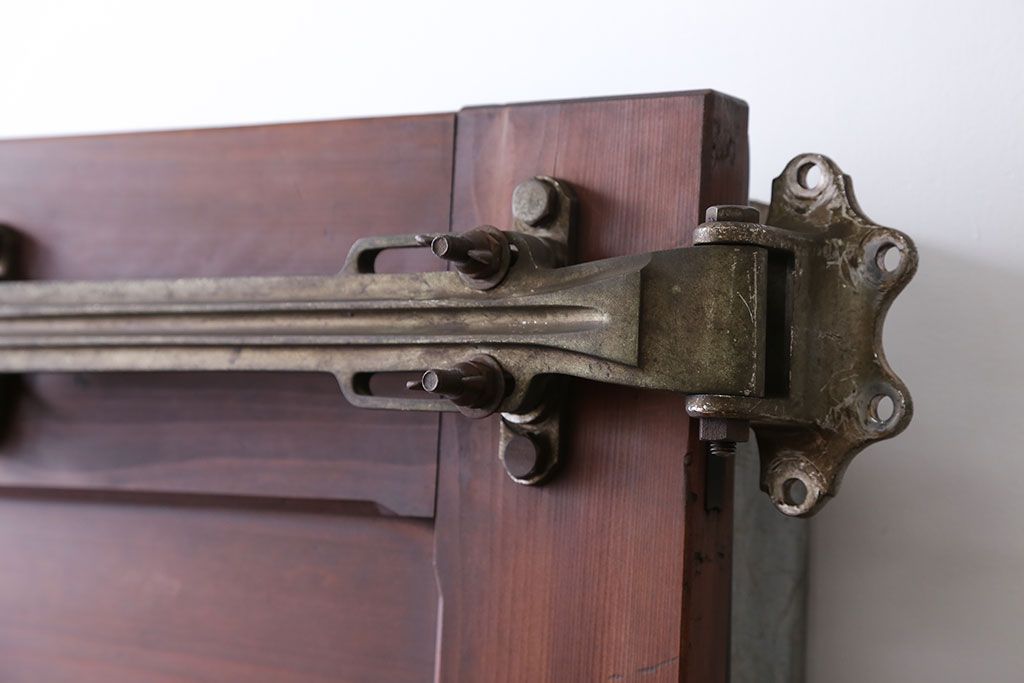 アンティーク 珍品 古い氷屋の冷蔵室のドア(2)(扉、冷蔵庫)