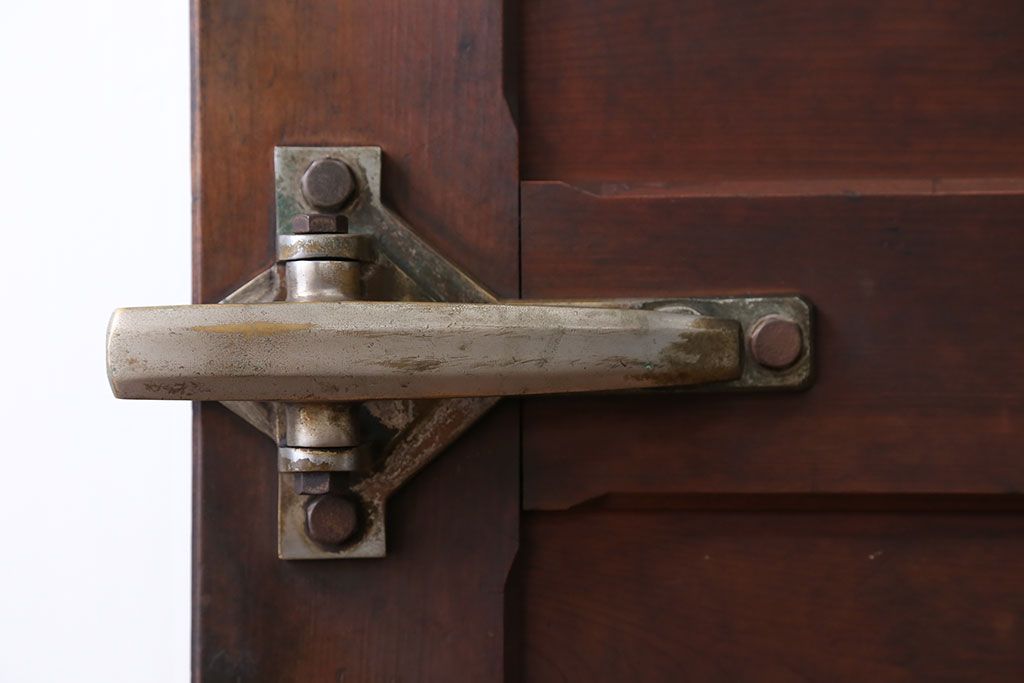 アンティーク 珍品 古い氷屋の冷蔵室のドア(2)(扉、冷蔵庫)