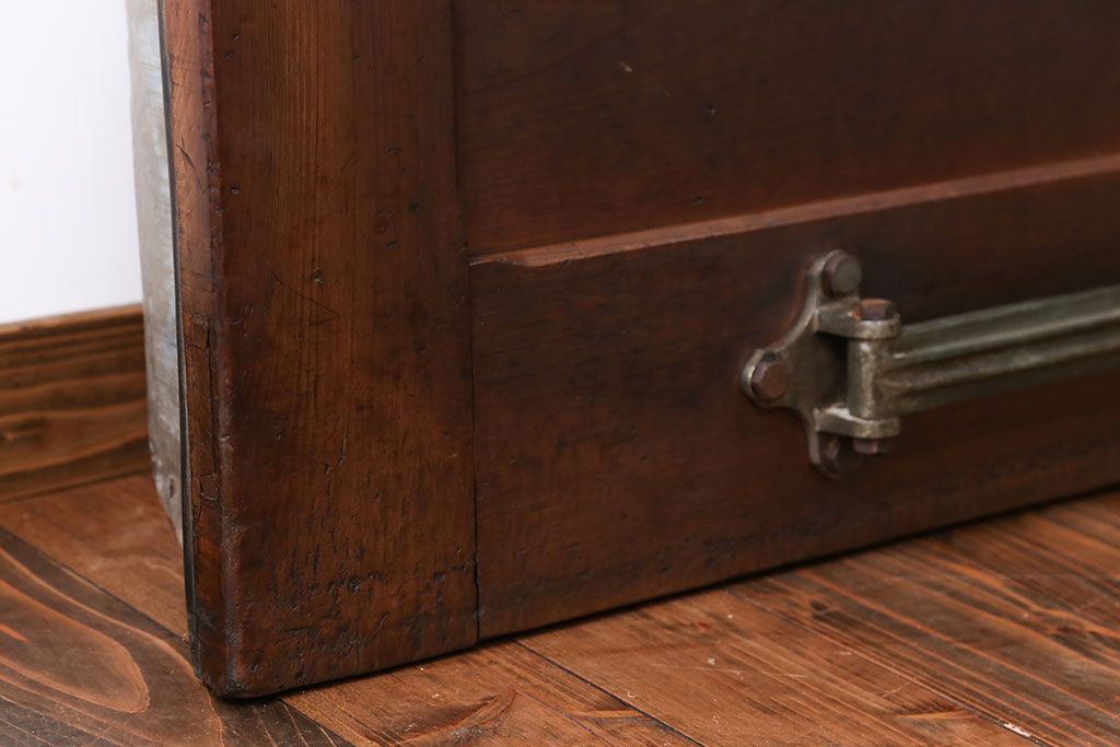 アンティーク 珍品 古い氷屋の冷蔵室のドア(2)(扉、冷蔵庫)