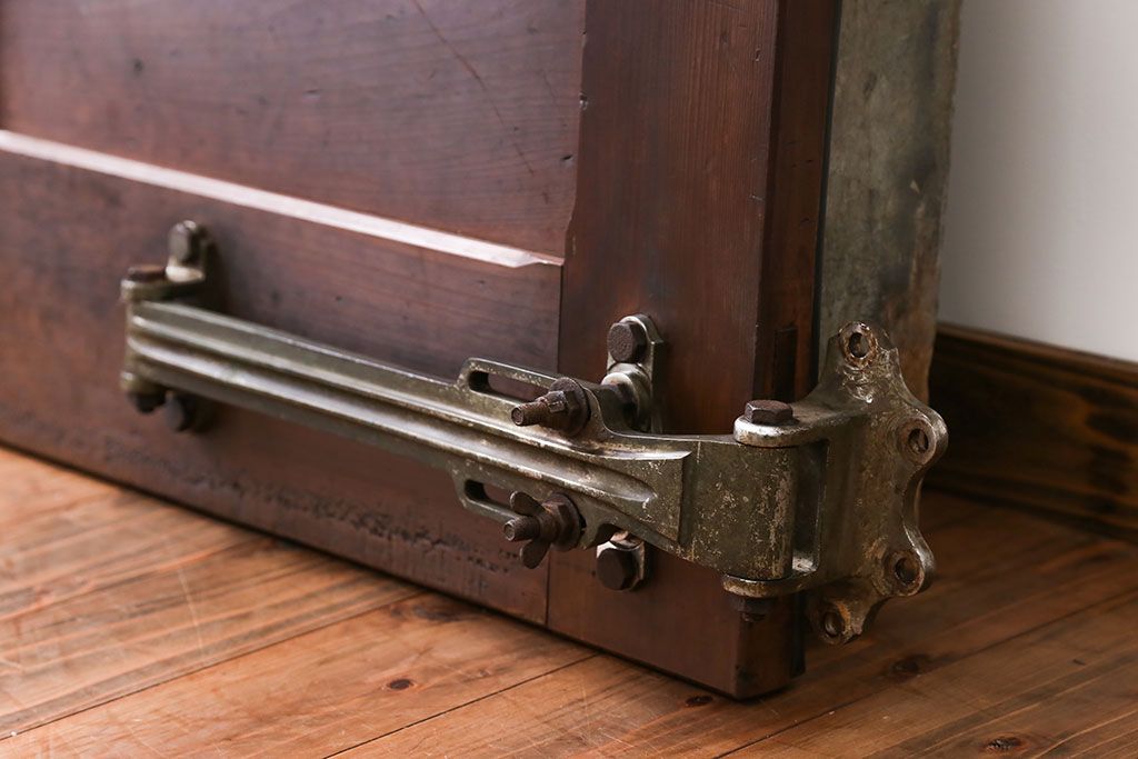 アンティーク 珍品 古い氷屋の冷蔵室のドア(2)(扉、冷蔵庫)