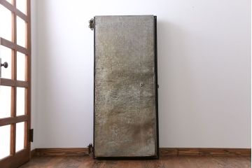 アンティーク 珍品 古い氷屋の冷蔵室のドア(2)(扉、冷蔵庫)