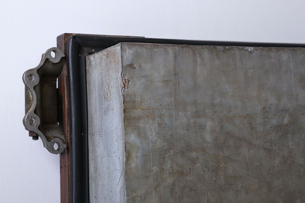 アンティーク 珍品 古い氷屋の冷蔵室のドア(2)(扉、冷蔵庫)