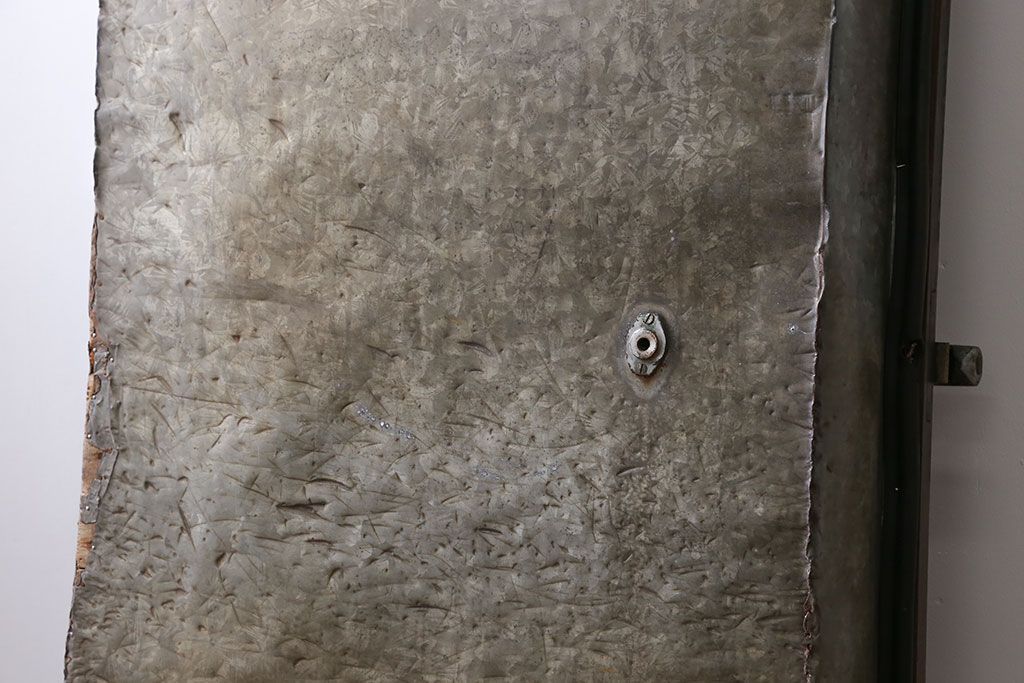 アンティーク 珍品 古い氷屋の冷蔵室のドア(2)(扉、冷蔵庫)