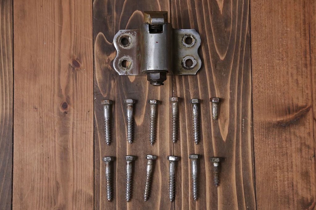 アンティーク 珍品 古い氷屋の冷蔵室のドア(2)(扉、冷蔵庫)