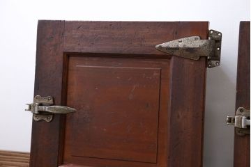 アンティーク 珍品 古い氷屋の冷蔵室のドア 2枚セット