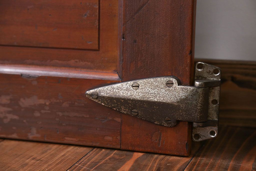 アンティーク 珍品 古い氷屋の冷蔵室のドア 2枚セット