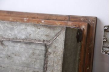 アンティーク 珍品 古い氷屋の冷蔵室のドア 2枚セット