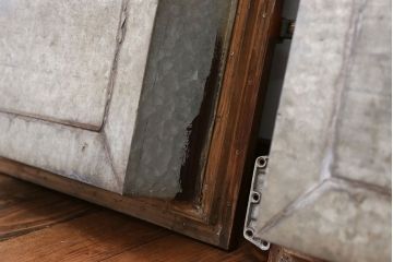 アンティーク 珍品 古い氷屋の冷蔵室のドア 2枚セット