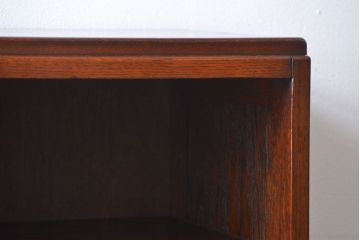 アンティーク家具　アンティーク 古いナラ材の縦型ブックケース(本棚、収納棚)