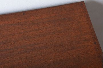 アンティーク家具　アンティーク モールガラス入り脚付き収納棚