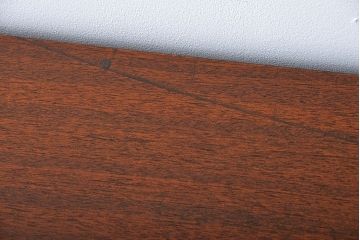 アンティーク家具　アンティーク モールガラス入り脚付き収納棚