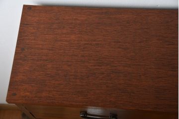 レトロ家具　昭和レトロ 薄型4杯引き出し付き本棚