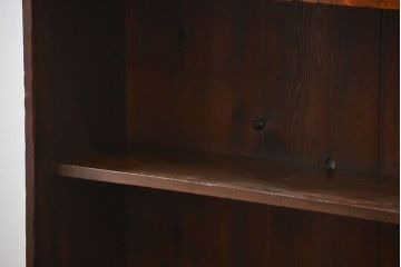 レトロ家具　昭和レトロ 薄型4杯引き出し付き本棚