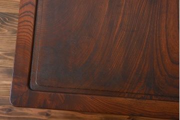 アンティーク家具　アンティーク 鉄脚のスクエアコーヒーテーブル(センターテーブル)