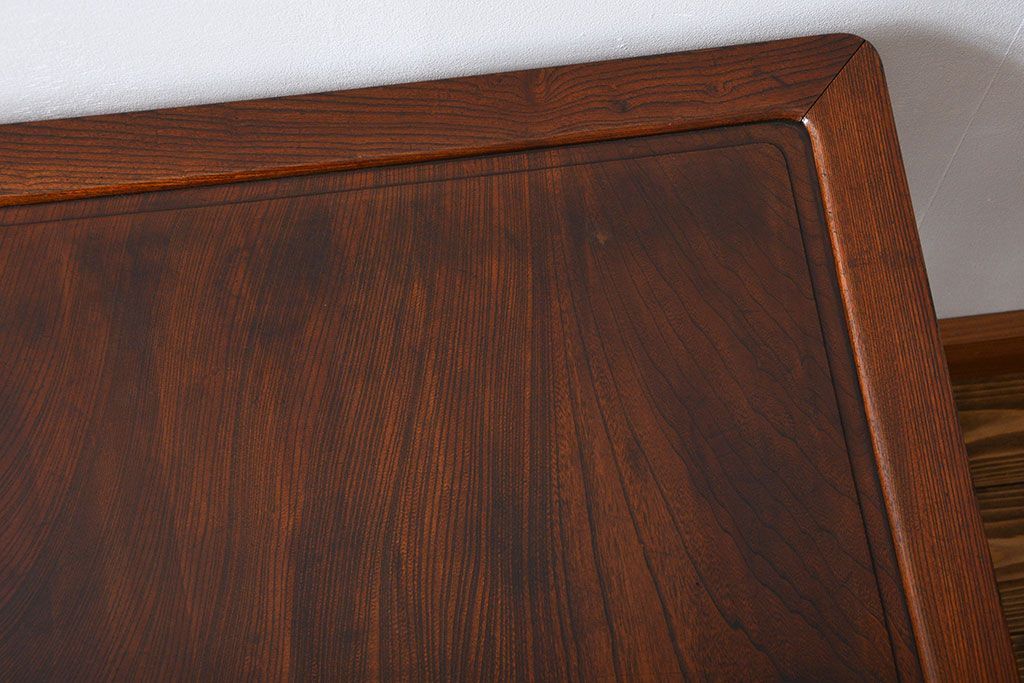 アンティーク家具　アンティーク 鉄脚のスクエアコーヒーテーブル(センターテーブル)