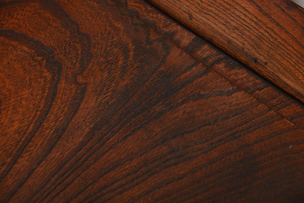 アンティーク家具　アンティーク 鉄脚のスクエアコーヒーテーブル(センターテーブル)