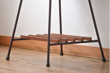 アンティーク家具　アンティーク 鉄脚のスクエアコーヒーテーブル(センターテーブル)