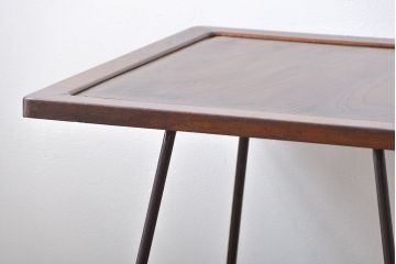 アンティーク家具　アンティーク 鉄脚のスクエアコーヒーテーブル(センターテーブル)