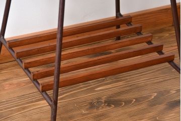 アンティーク家具　アンティーク 鉄脚のスクエアコーヒーテーブル(センターテーブル)